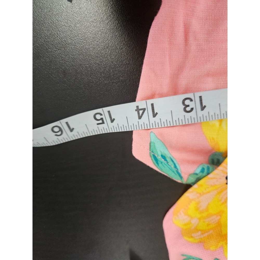 Girls Children's Place Floral Sundress Pink Yellow Off Shoulder L 10/12 - Picture 8 of 9